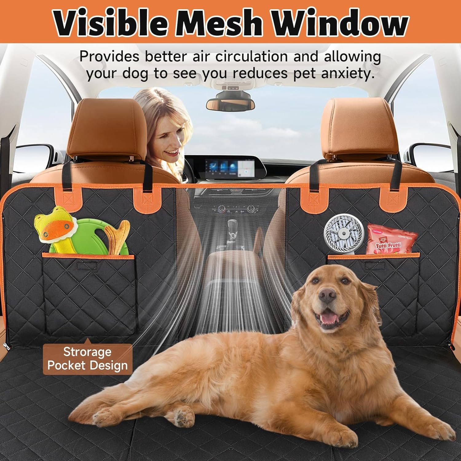 Hard Bottom Dog Car Seat Extender Cover