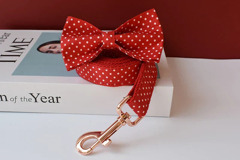 Red Dot Bowtie – Stylish & Comfortable for Pets or Parties
