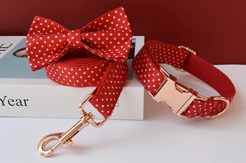Red Dot Bowtie – Stylish & Comfortable for Pets or Parties