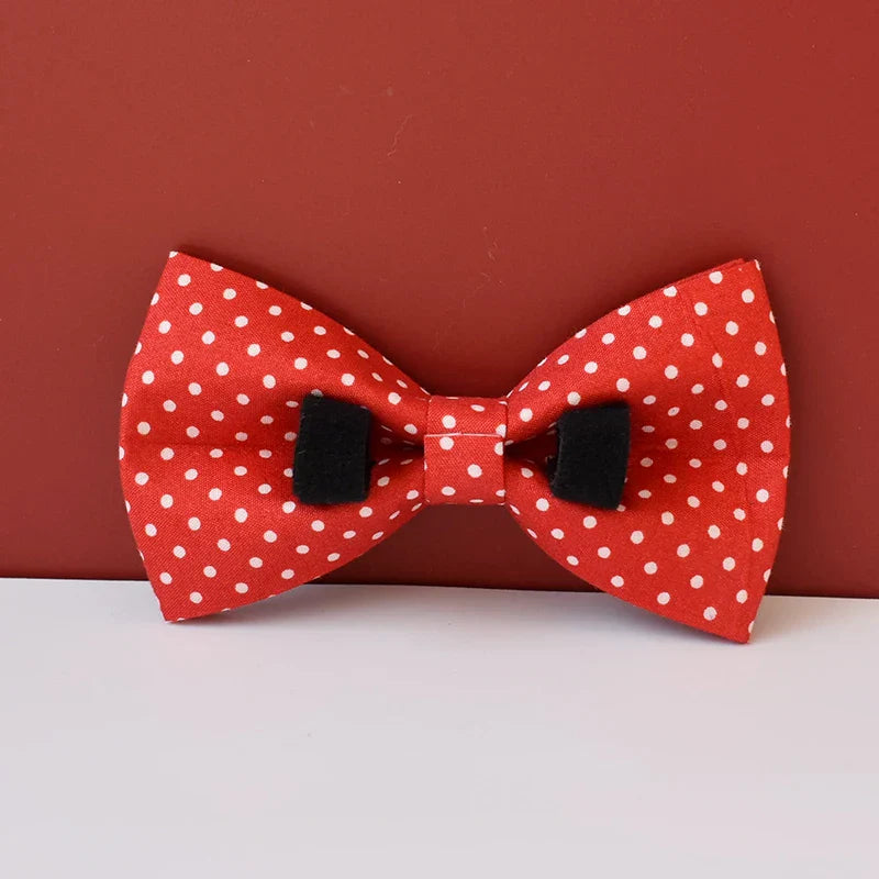 Red Dot Bowtie – Stylish & Comfortable for Pets or Parties