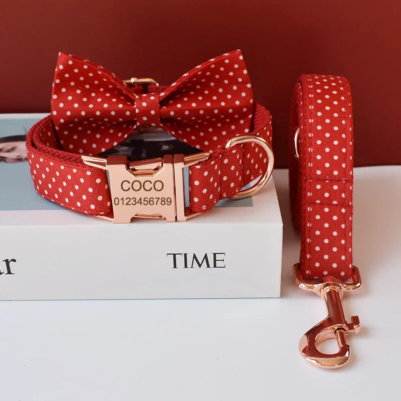 Red Dot Bowtie – Stylish & Comfortable for Pets or Parties