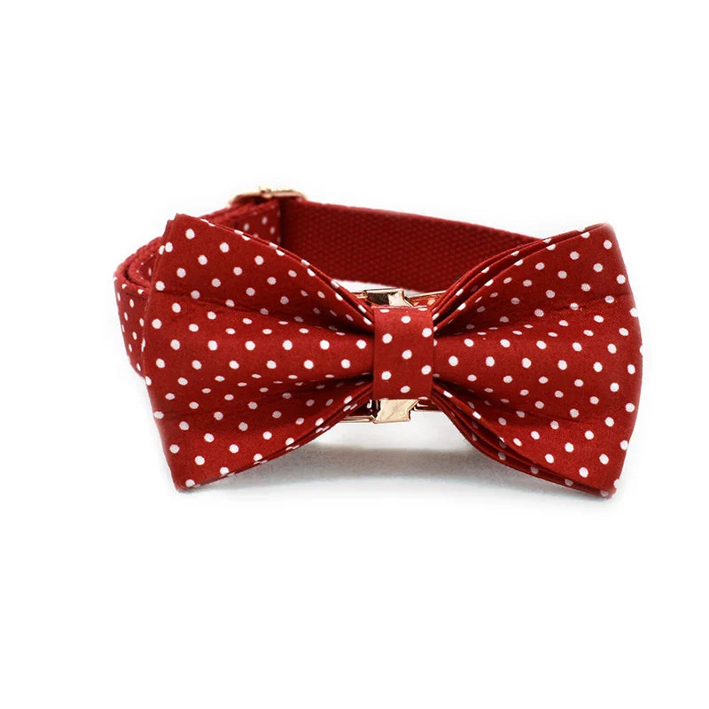 Red Dot Bowtie – Stylish & Comfortable for Pets or Parties