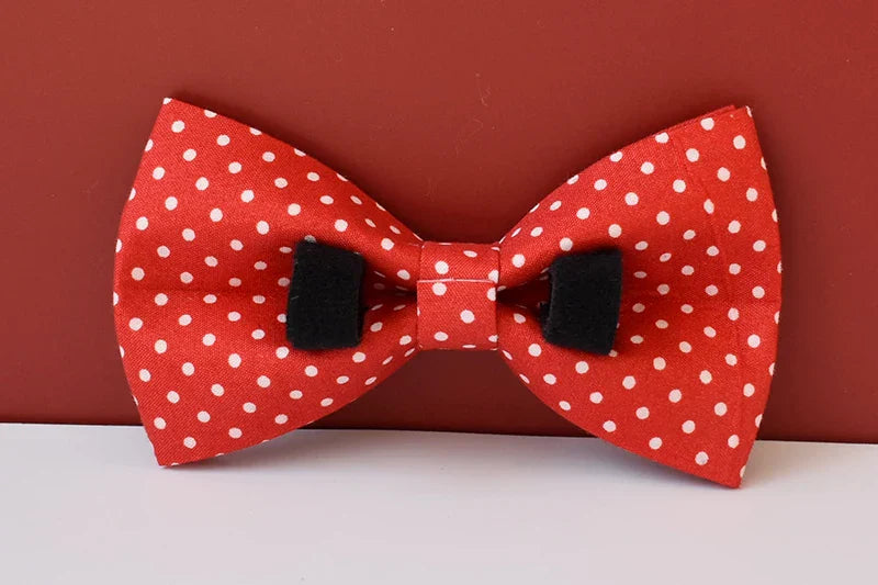 Red Dot Bowtie – Stylish & Comfortable for Pets or Parties