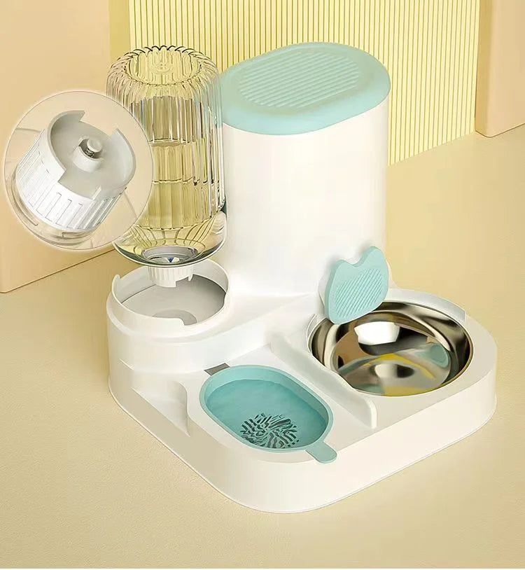 🐾 Automatic Pet Feeder & Water Dispenser Bowl
