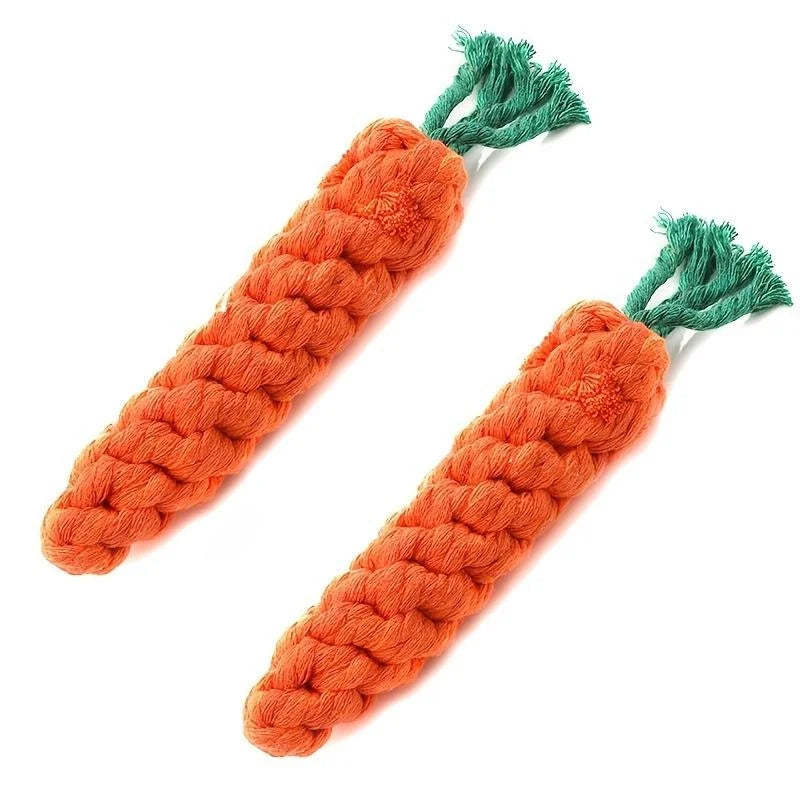 CozyPaws Carrot Rope Toy for Dogs and Cats