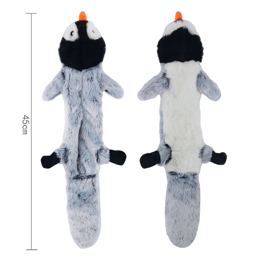 Simulated Animal No Stuffing Dog Toy with Squeakers and Crinkles