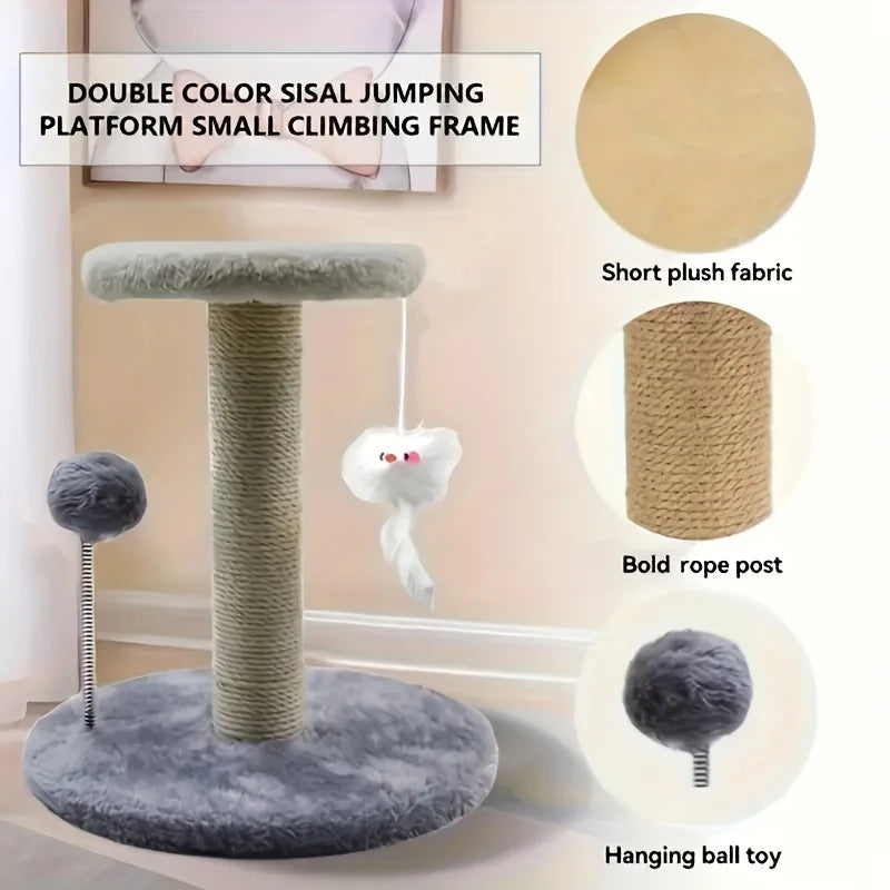 KEMORELA Cat Tree Tower with Scratching Post and Toys