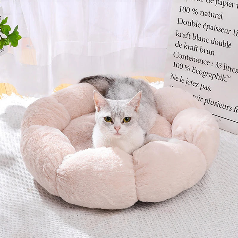 CozyBloom Pet Bed for Cats and Small Dogs