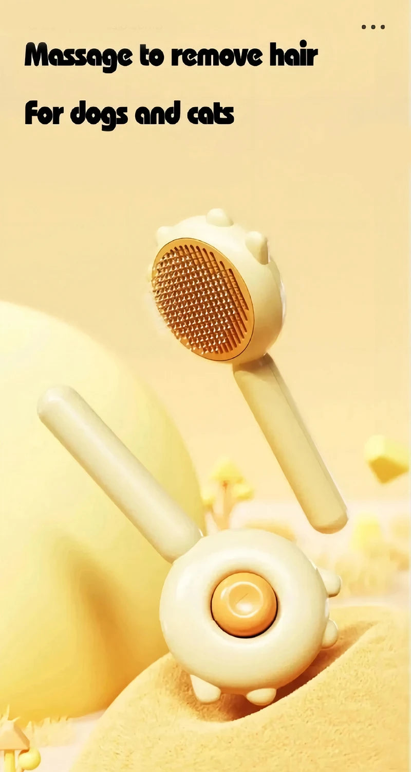 One-Click Pet Hair Cleaning Brush