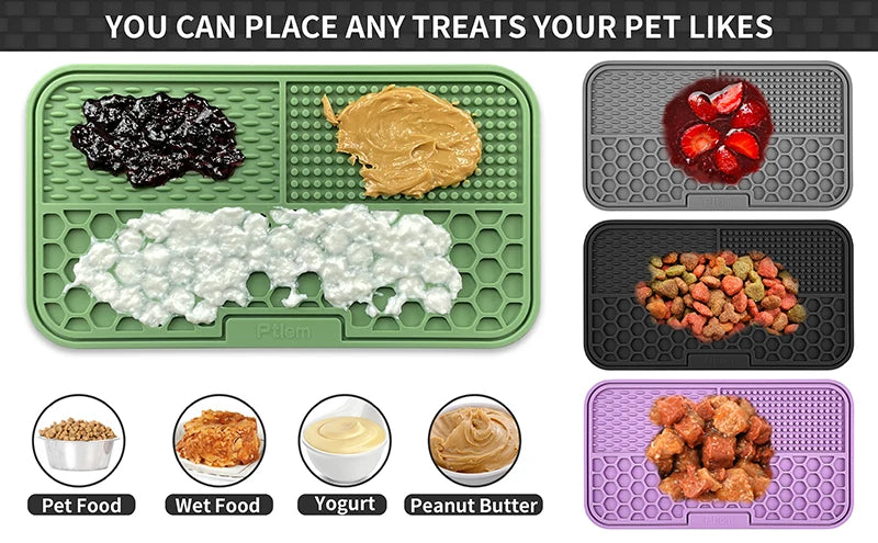 CozyPaws Pet Feeding Mat – Slow Lick Pad for Cats and Dogs