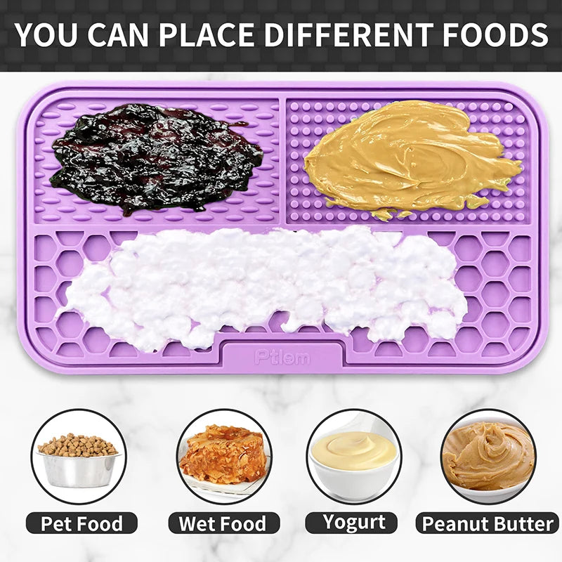 CozyPaws Pet Feeding Mat – Slow Lick Pad for Cats and Dogs