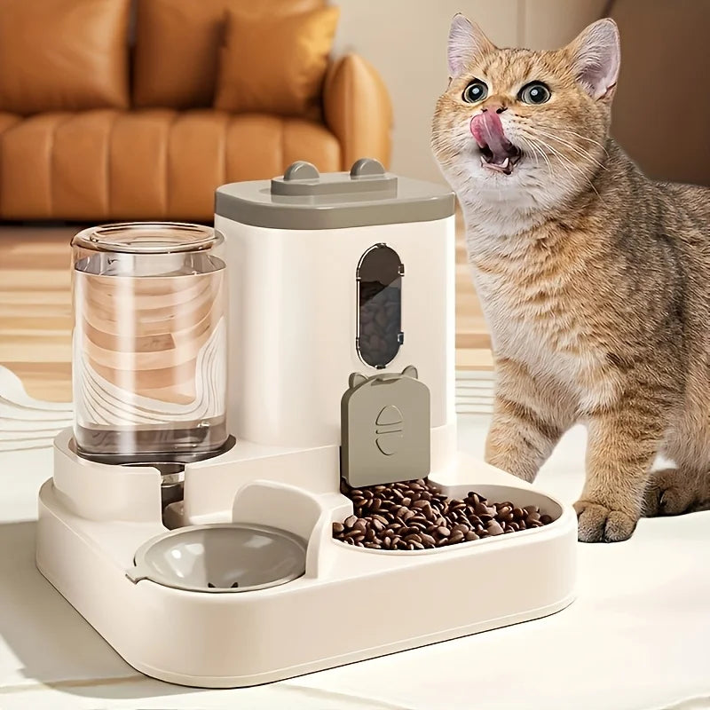 2-in-1 Automatic Pet Feeder & Water Dispenser