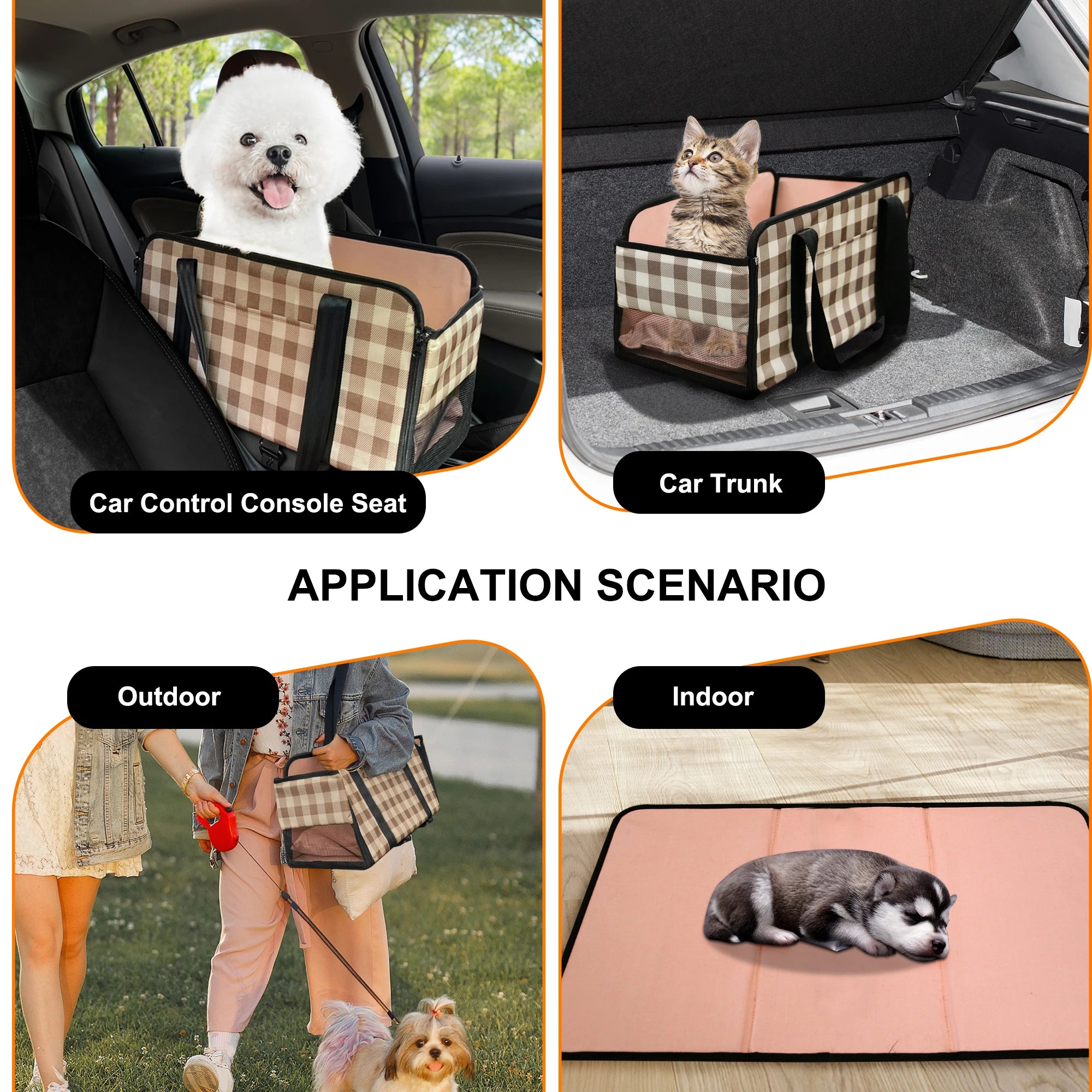 Portable Pet Travel Bed & Carrier – Waterproof & Stylish