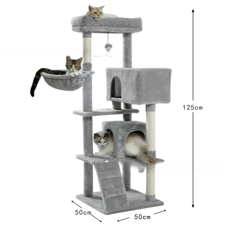 CozyPaws Large Cat Tree Tower with Scratching Posts
