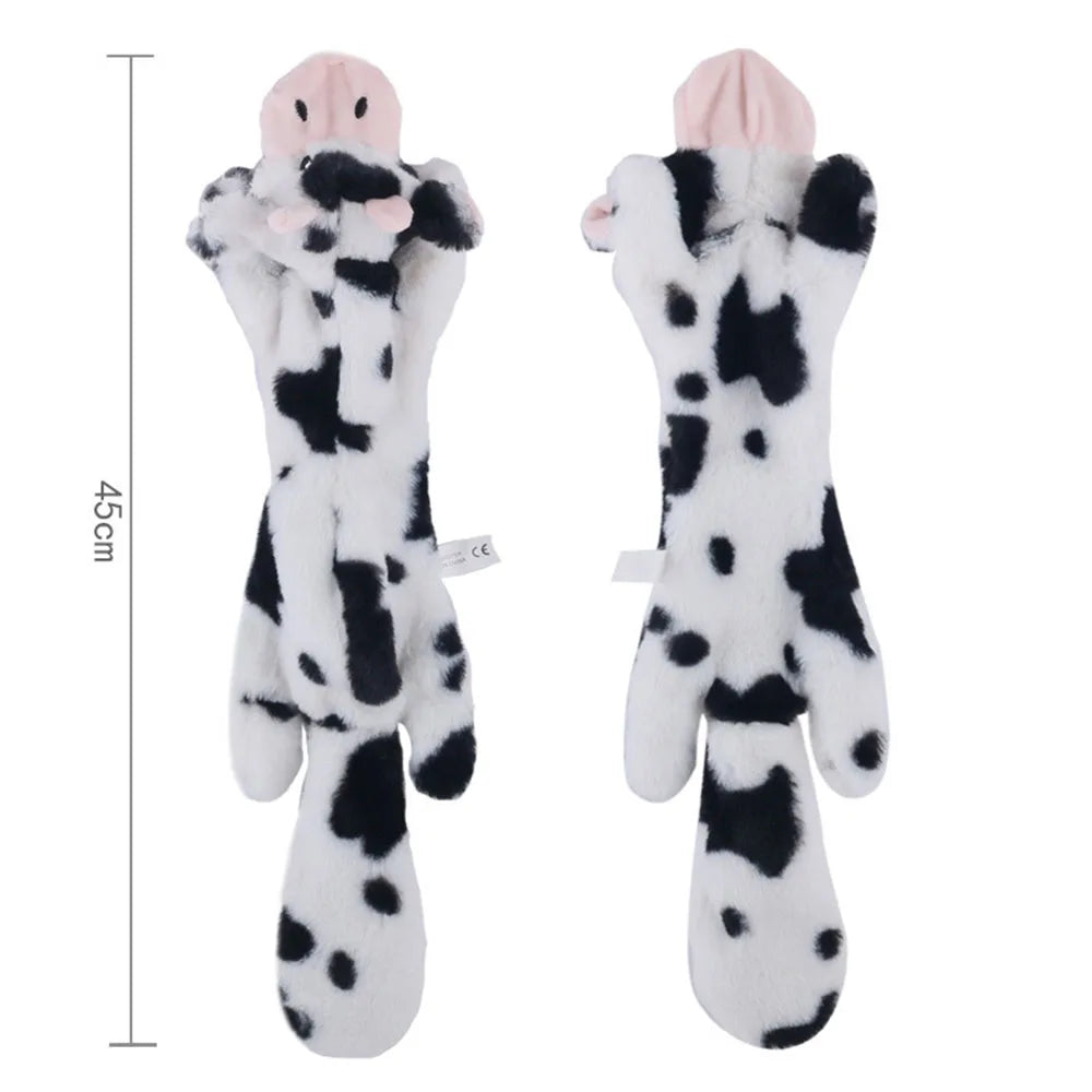 Simulated Animal No Stuffing Dog Toy with Squeakers and Crinkles