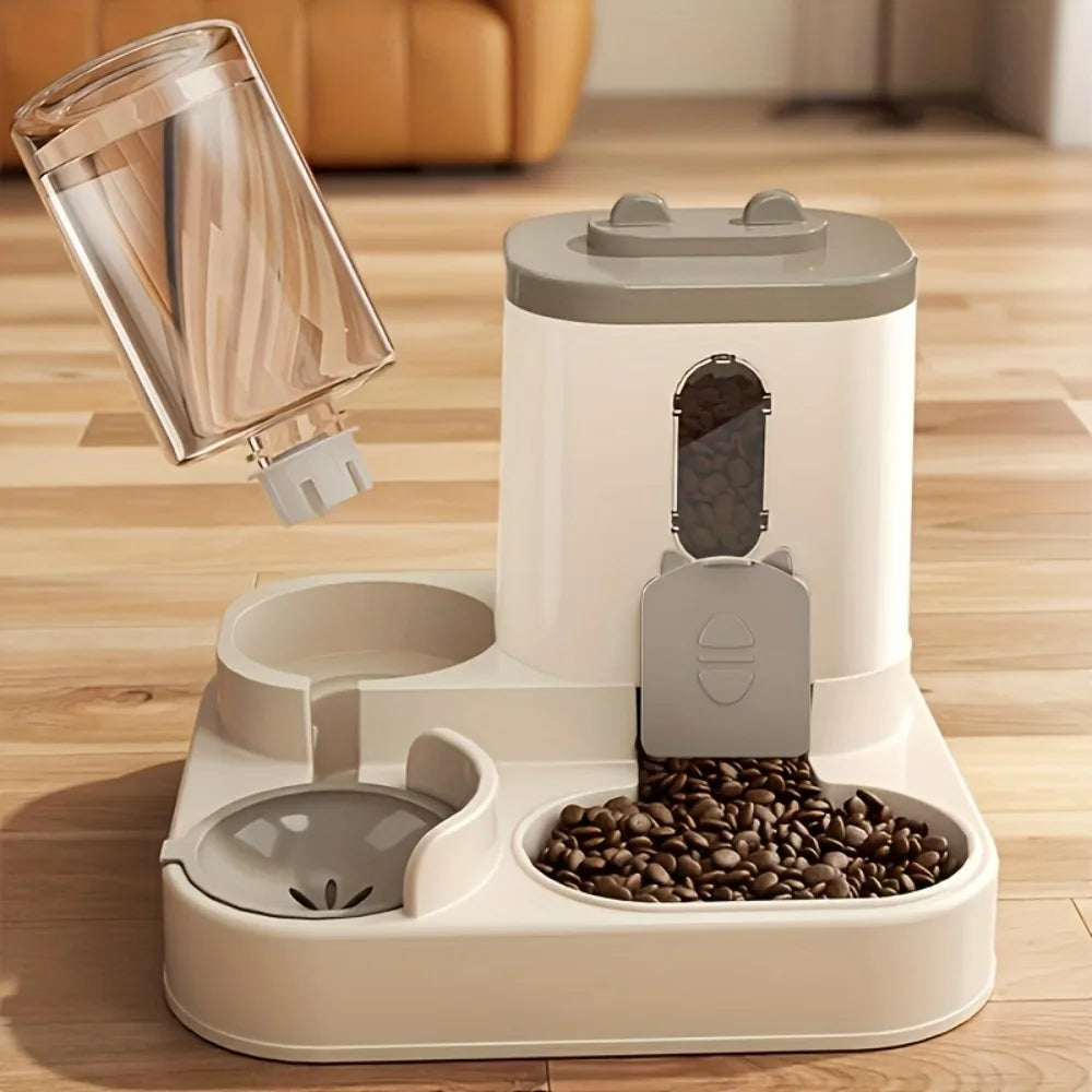 2-in-1 Automatic Pet Feeder & Water Dispenser