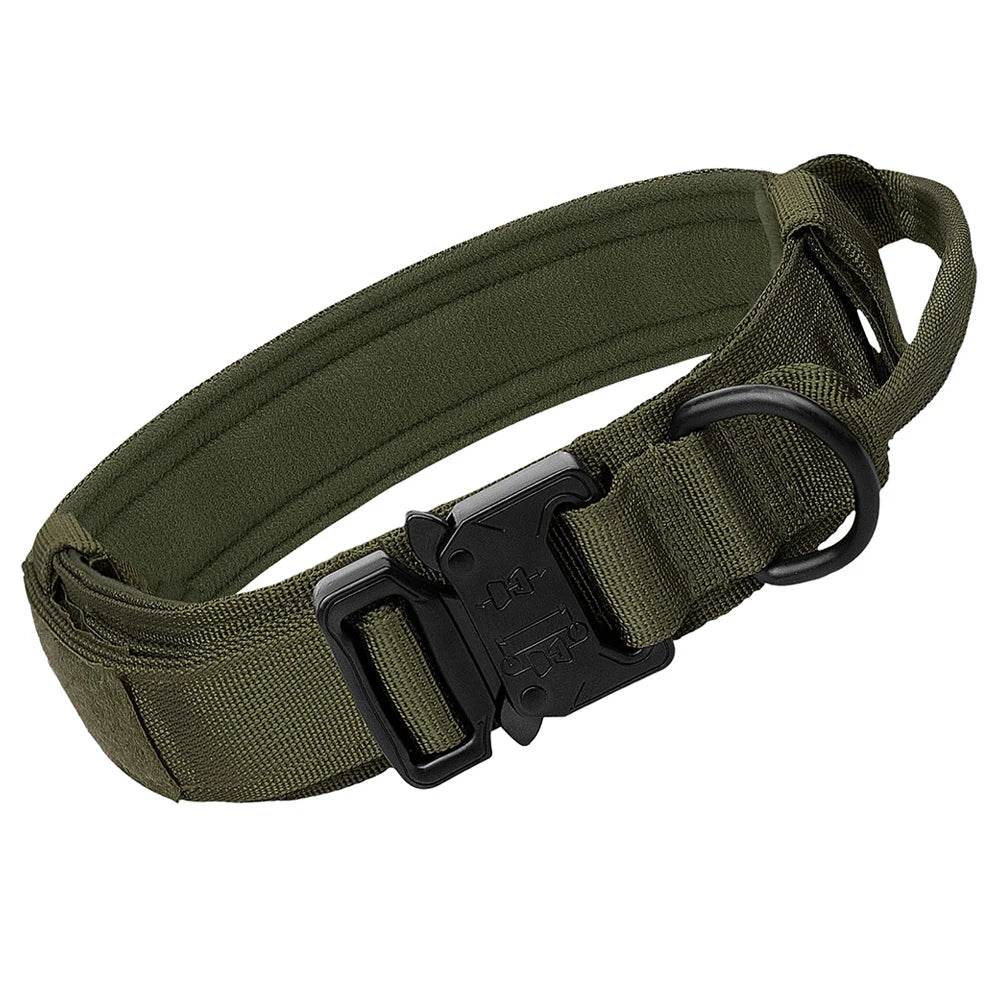 🐕 Tactical Dog Collar with Handle