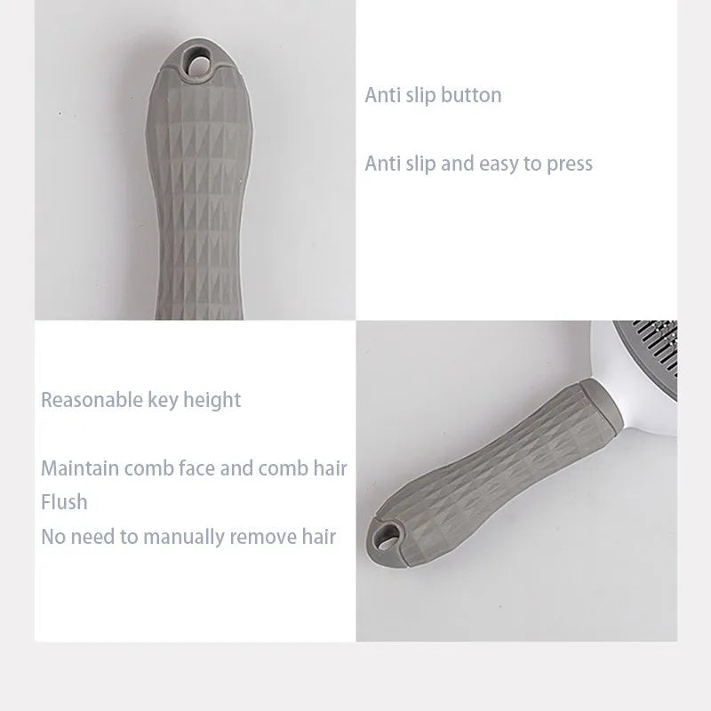 Pet Hair Brush & Comb for Dogs & Cats