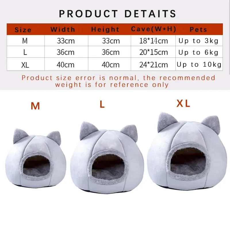 🛏️ CozyPet Tent Bed – Self-Warming Hideaway for Cats & Small Dogs