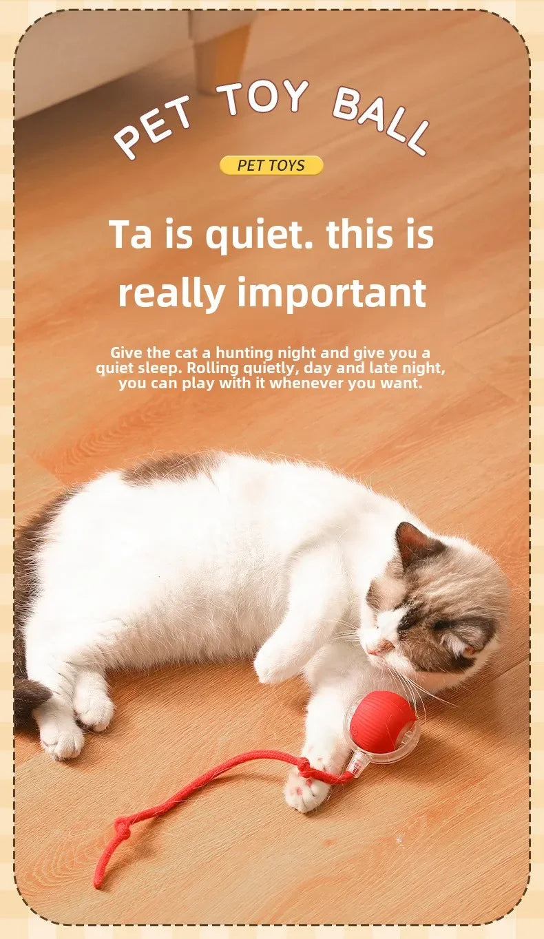 Intelligent Electric Cats Toys Rolling Ball