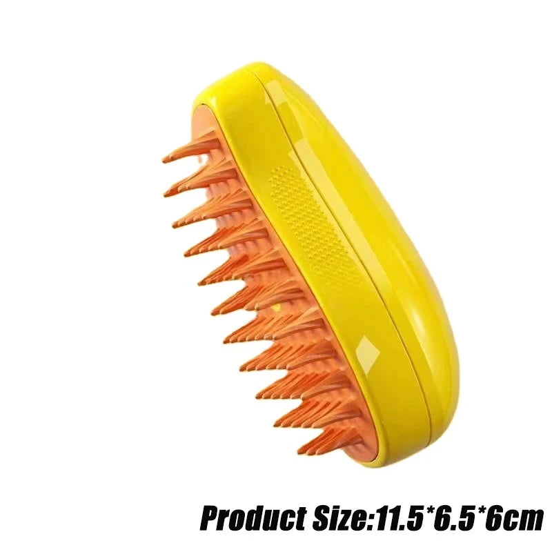 3-in-1 Steamy Pet Grooming BrushTangled and Loose Hair