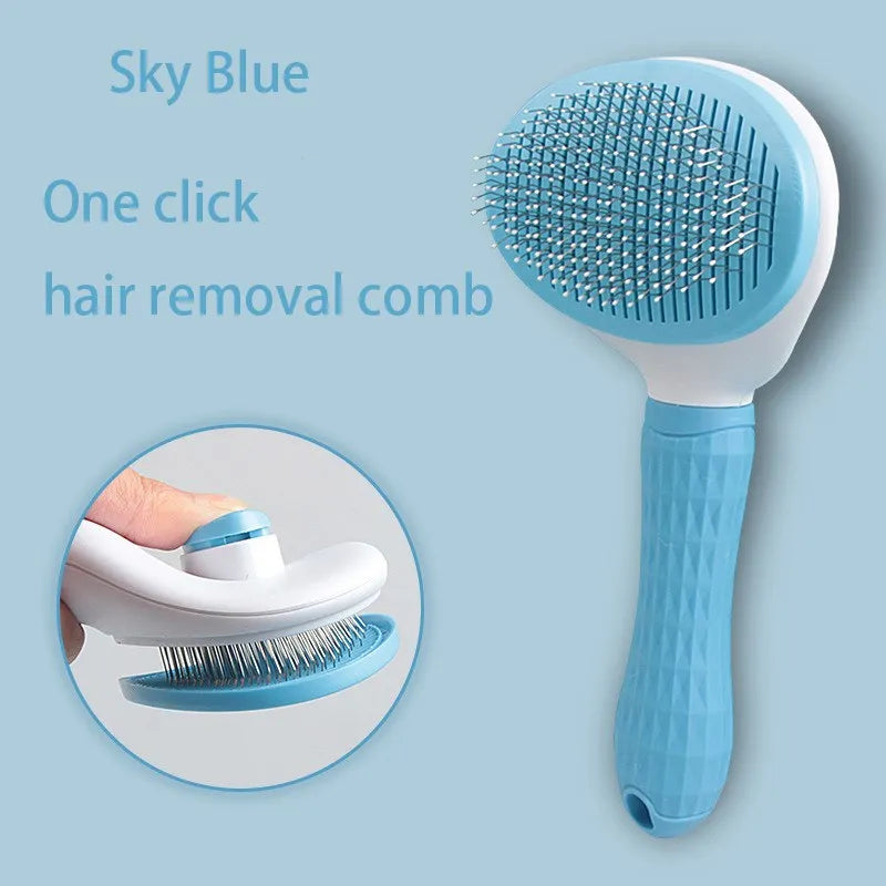 Pet Hair Brush & Comb for Dogs & Cats