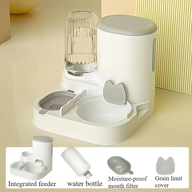 🐾 Automatic Pet Feeder & Water Dispenser Bowl