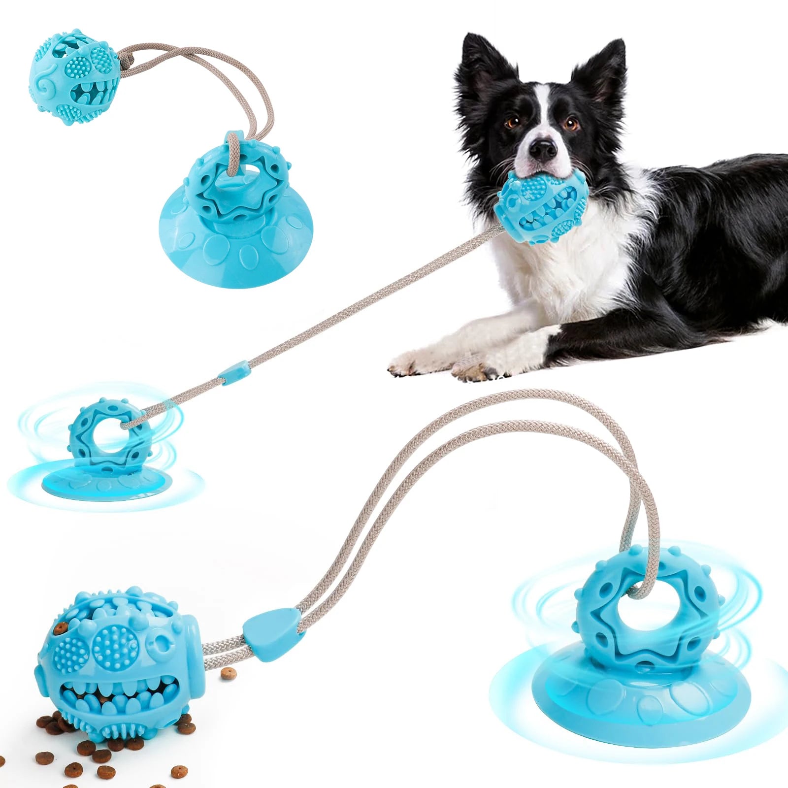 CozyPaws Suction Tug Toy with Chew Ball