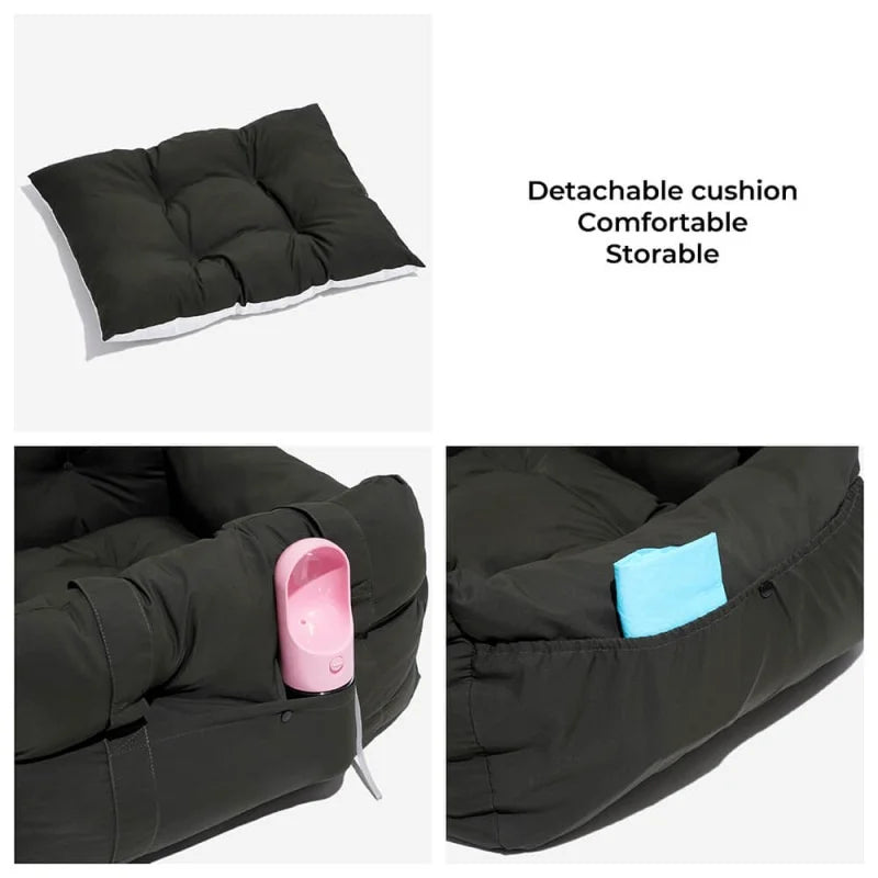 Pet Car Seat Bed – Travel Booster for Small Pets