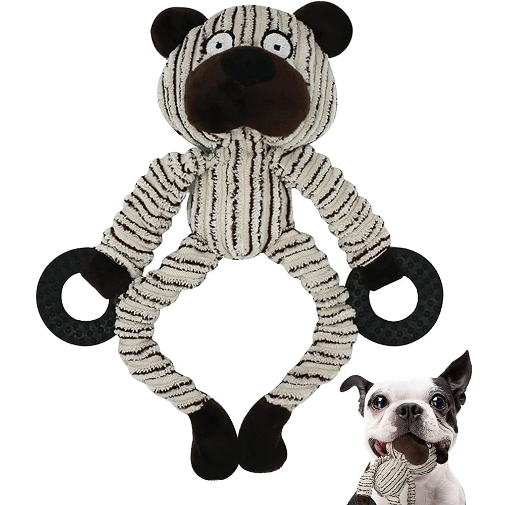 Squeaky Monkey, Cow, or little Bear - Dog Toy