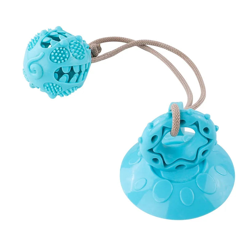 CozyPaws Suction Tug Toy with Chew Ball
