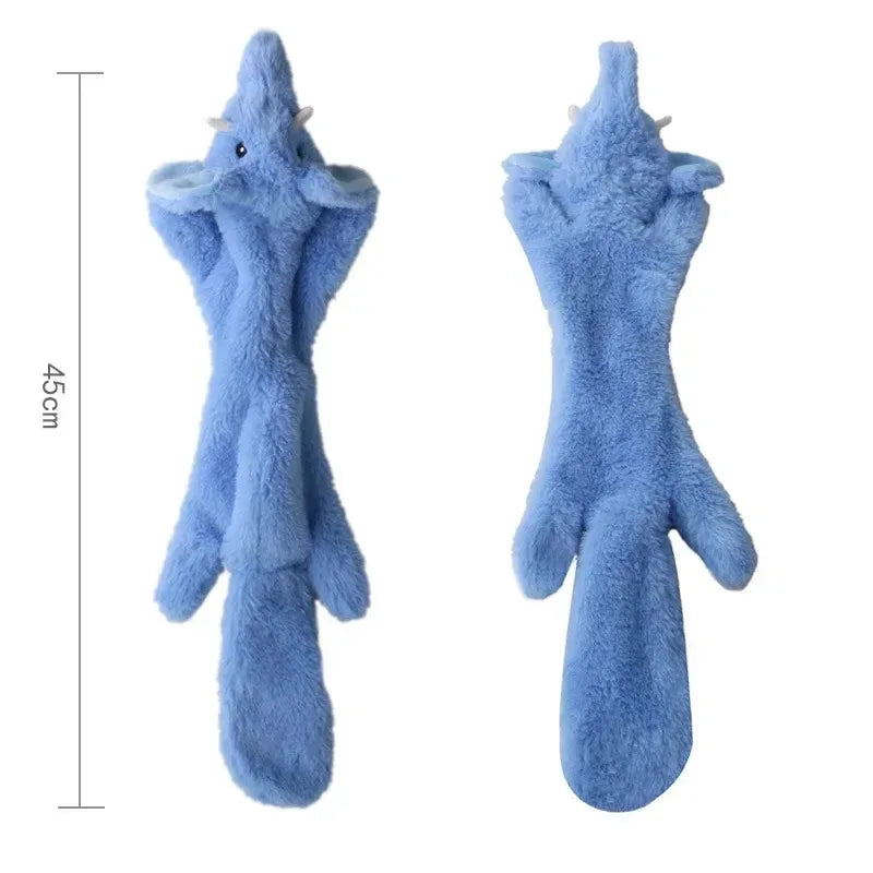 Simulated Animal No Stuffing Dog Toy with Squeakers and Crinkles