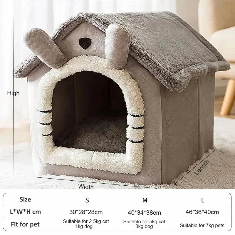 Indoor Pet Tent Bed with Cushion