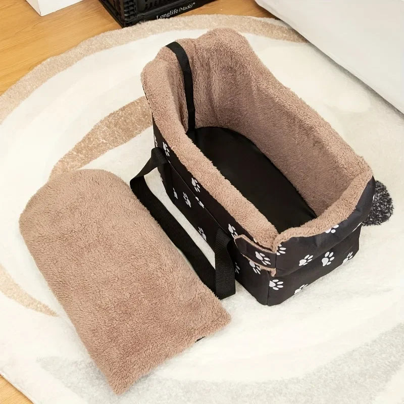 Portable Pet Car Seat – Travel Bed for Small Dogs & Cats