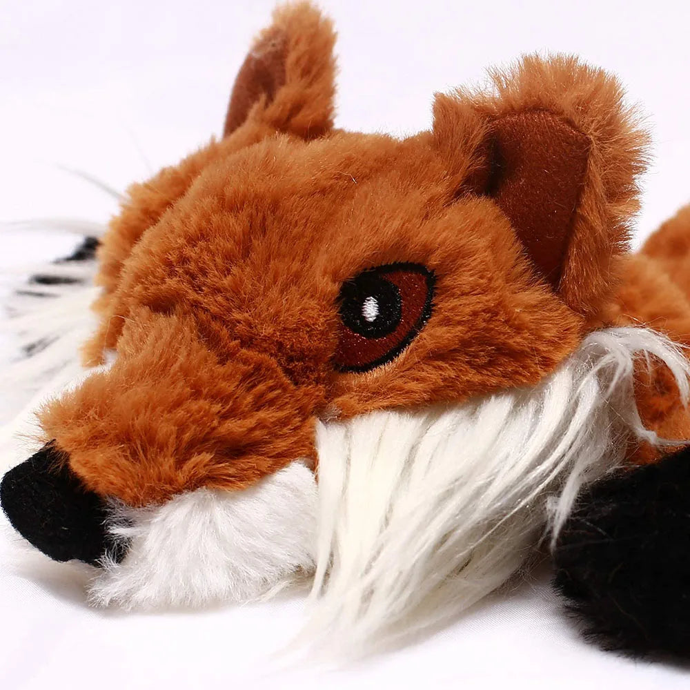 Simulated Animal No Stuffing Dog Toy with Squeakers and Crinkles