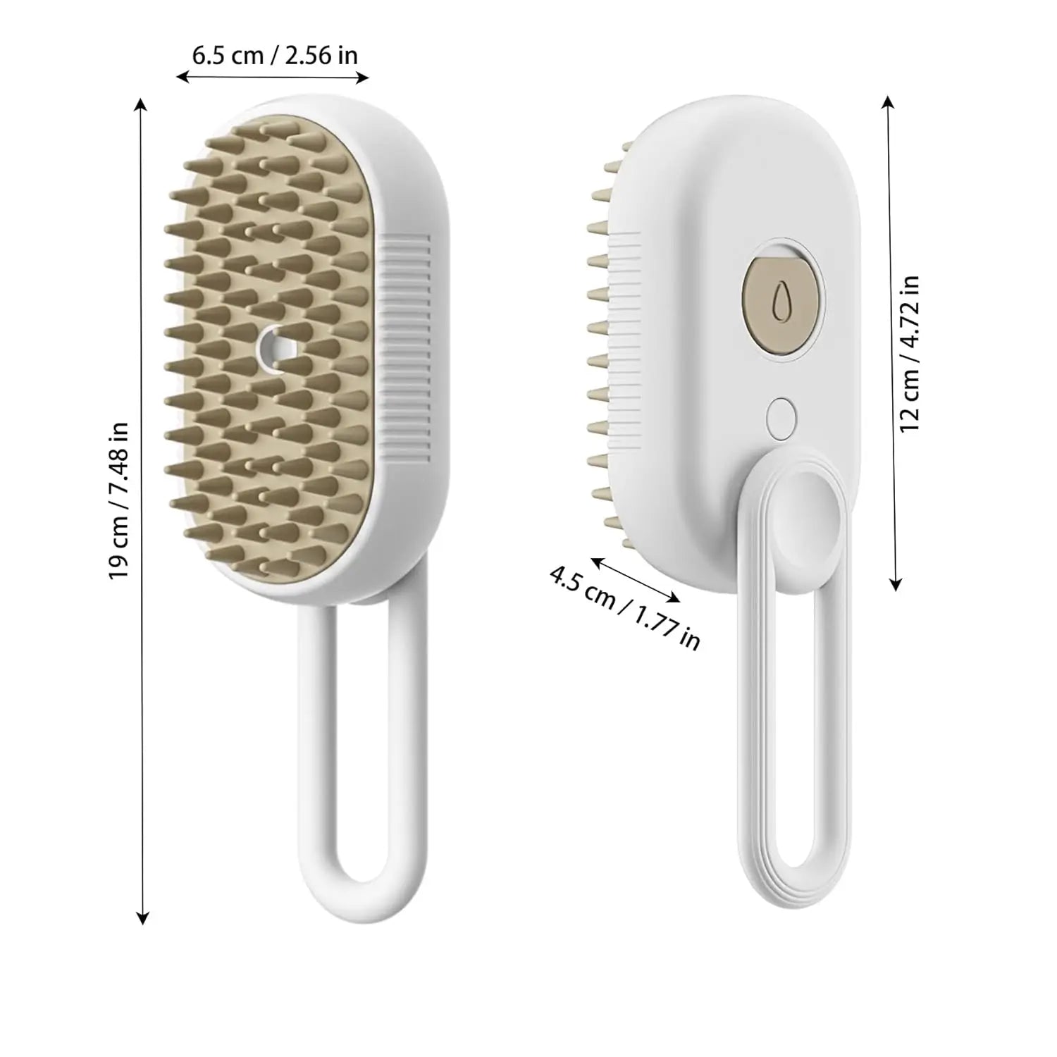 3-in-1 Steamy Pet Grooming BrushTangled and Loose Hair