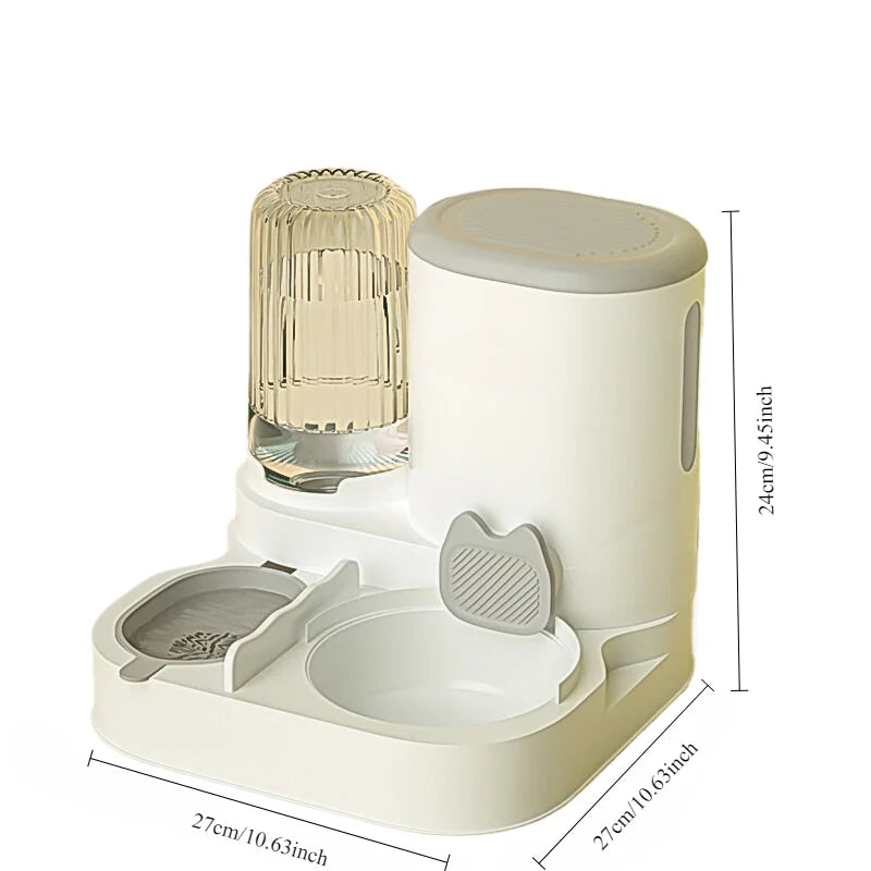 🐾 Automatic Pet Feeder & Water Dispenser Bowl