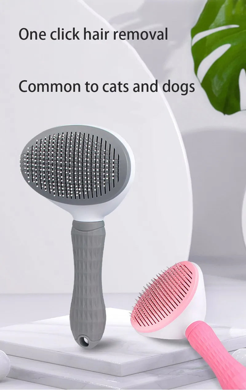 Pet Hair Brush & Comb for Dogs & Cats