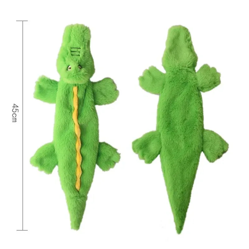Simulated Animal No Stuffing Dog Toy with Squeakers and Crinkles