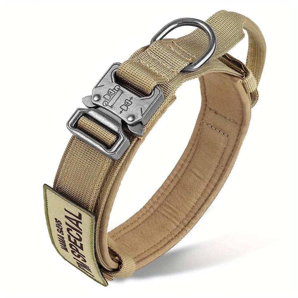 🐕 Tactical Dog Collar with Handle