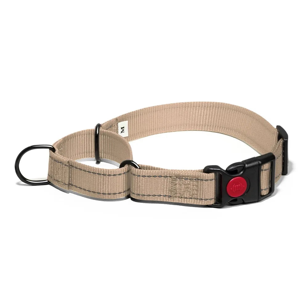 Adjustable Nylon Dog Collar with Safety Lock (2-in-1 Chain)