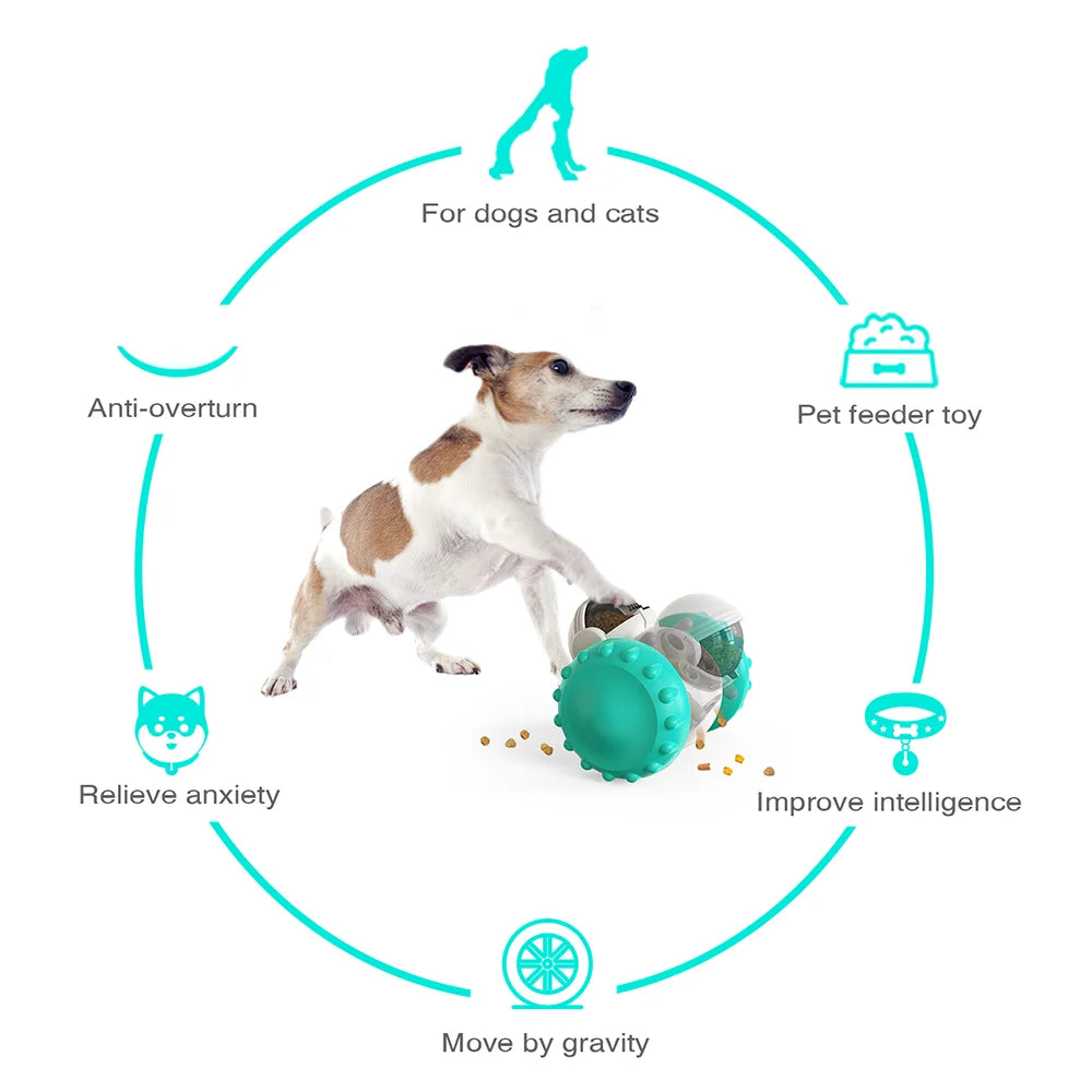 Interactive Treat Dispenser Toy – For Dogs & Cats