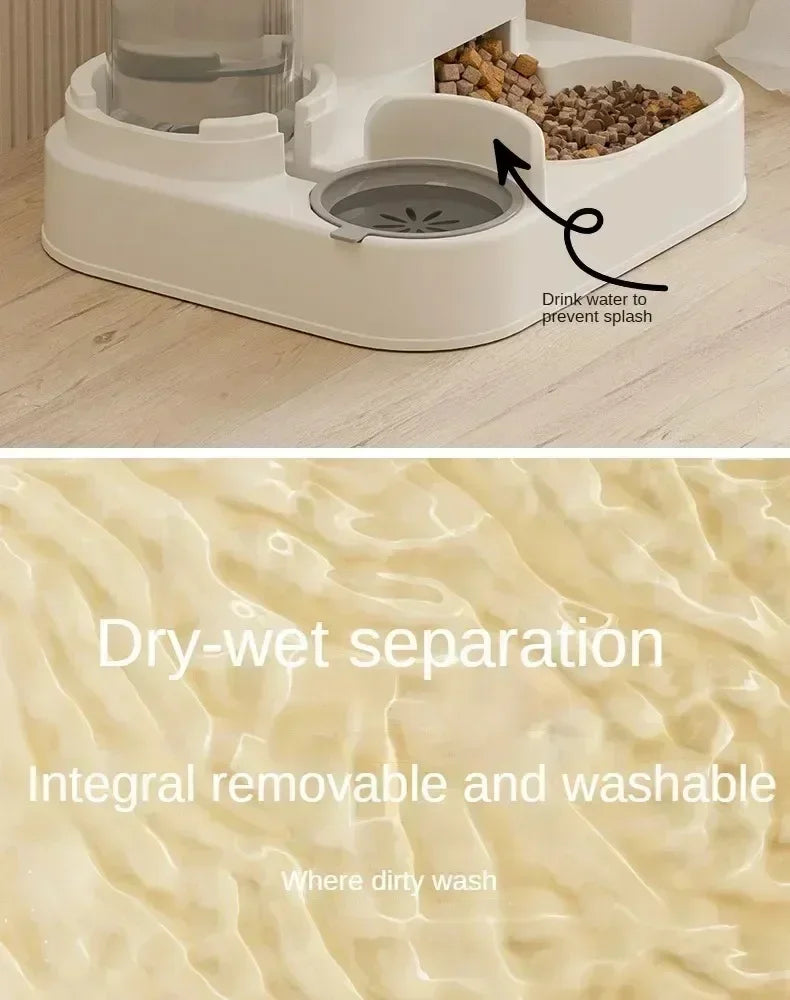 2-in-1 Automatic Pet Feeder & Water Dispenser