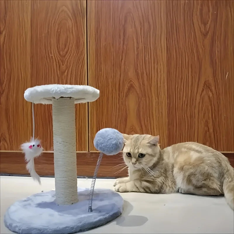KEMORELA Cat Tree Tower with Scratching Post and Toys
