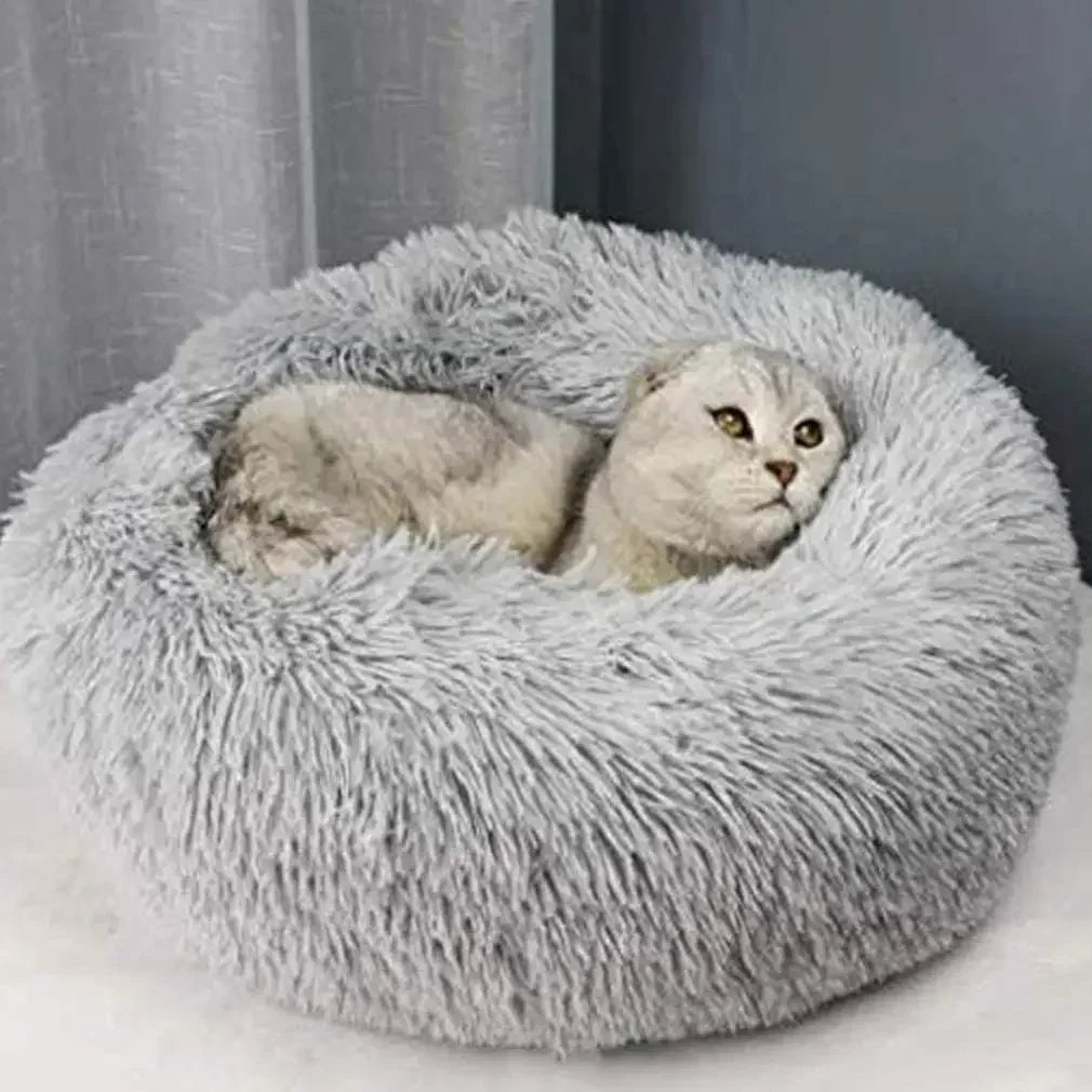 CozyNest Plush Pet Bed for Cats and Dogs