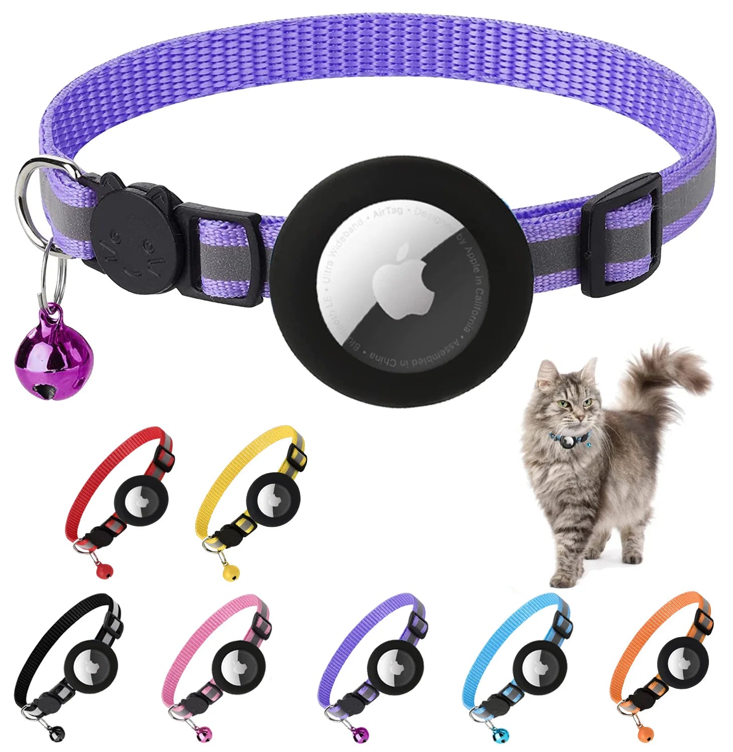 Mini GPS AirTag Collar for Cats & Dogs