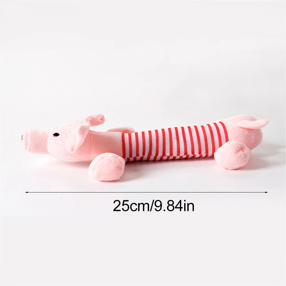 Simulated Animal No Stuffing Dog Toy with Squeakers and Crinkles