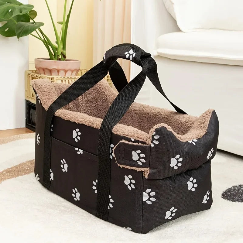 Portable Pet Car Seat – Travel Bed for Small Dogs & Cats