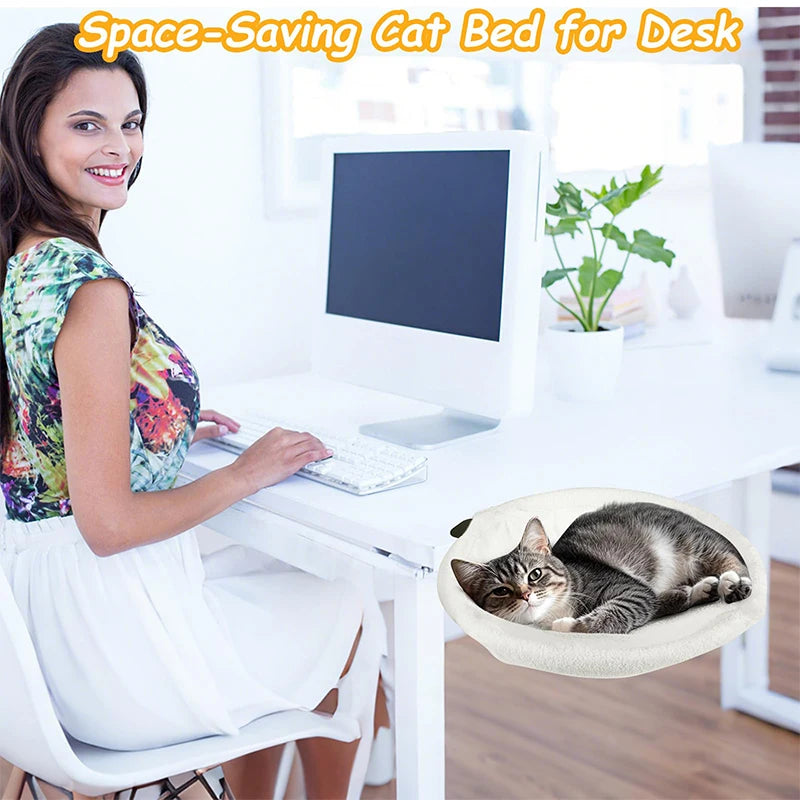 CozyPaws Desk Cat Bed with Soft Mat