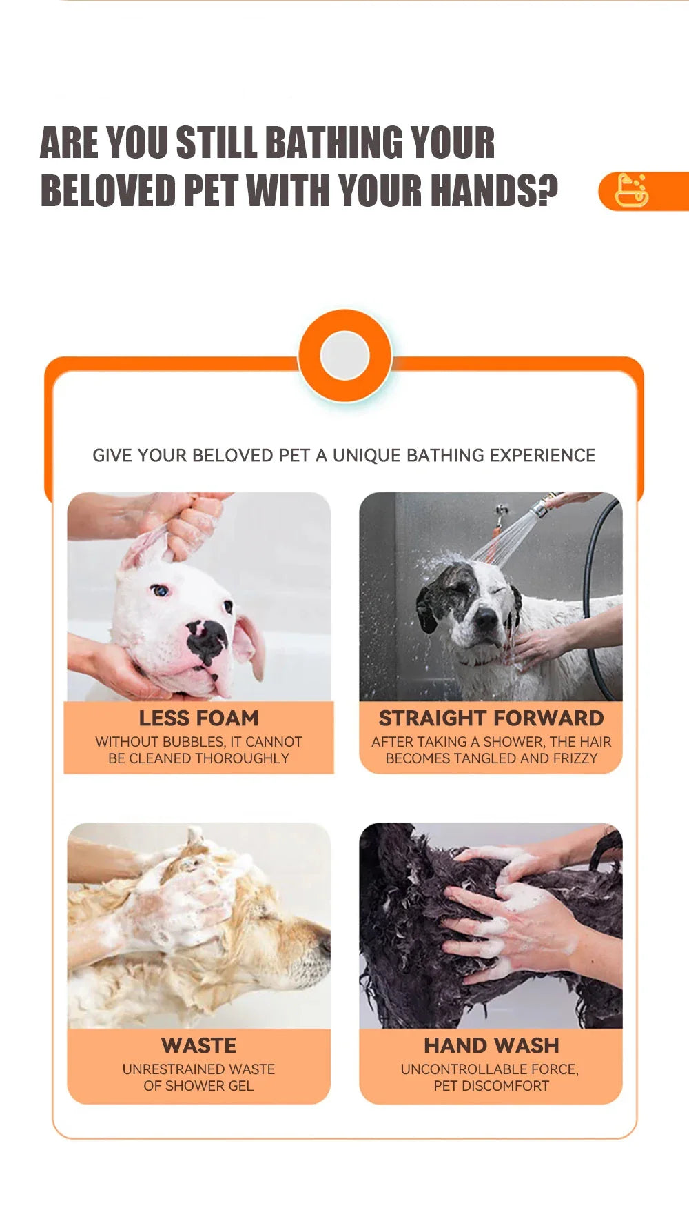 Dog Bath Brush